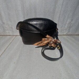 VTG Coach Madison Regis Bag 4405 Black Caviar Leather Brass Crossbody 90s Italy